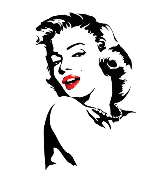 Силуэт Мэрилин Монро