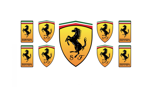 Наклейка на автомобиль Ferrari