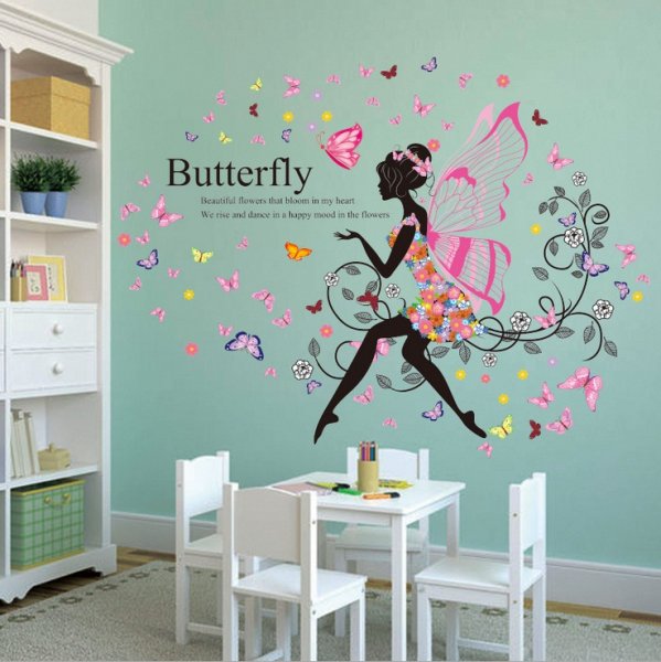 Интерьерные наклейки для детской девочке