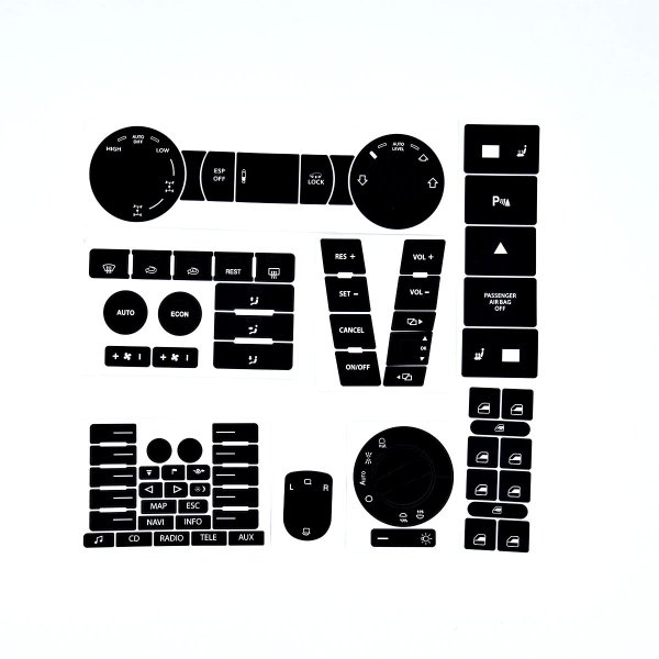 Наклейки для кнопок авто