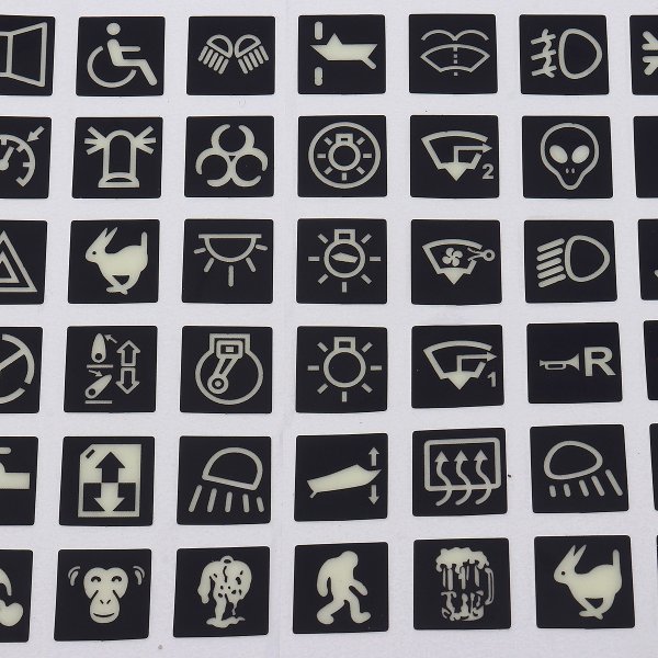 Наклейки для кнопок авто