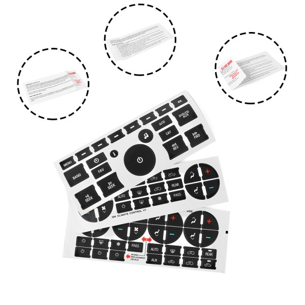 Наклейки для кнопок авто