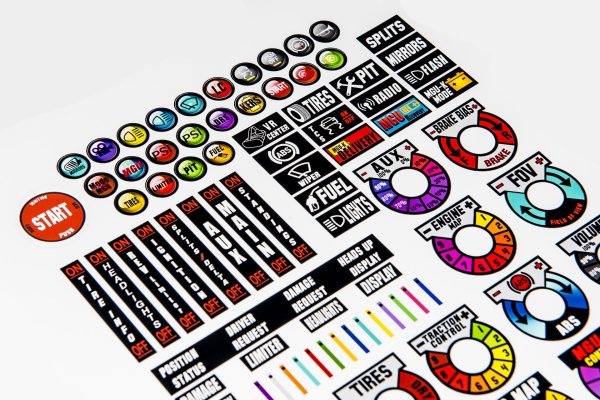 Наклейки на кнопки автомобиля