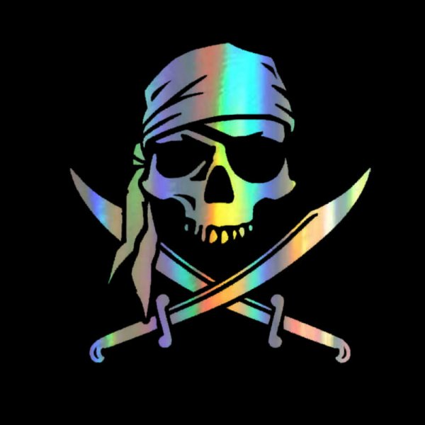 Пиратские наклейки на машину