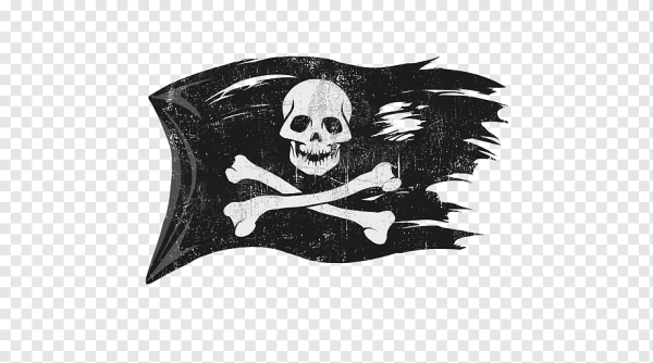 Пиратский флаг с надписью