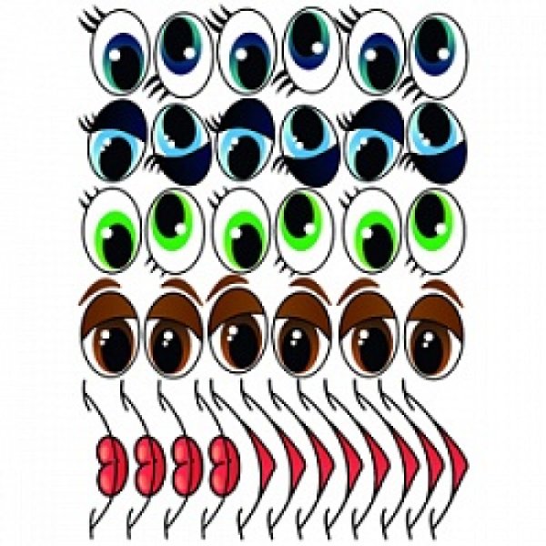 Глаза наклейки для шаров
