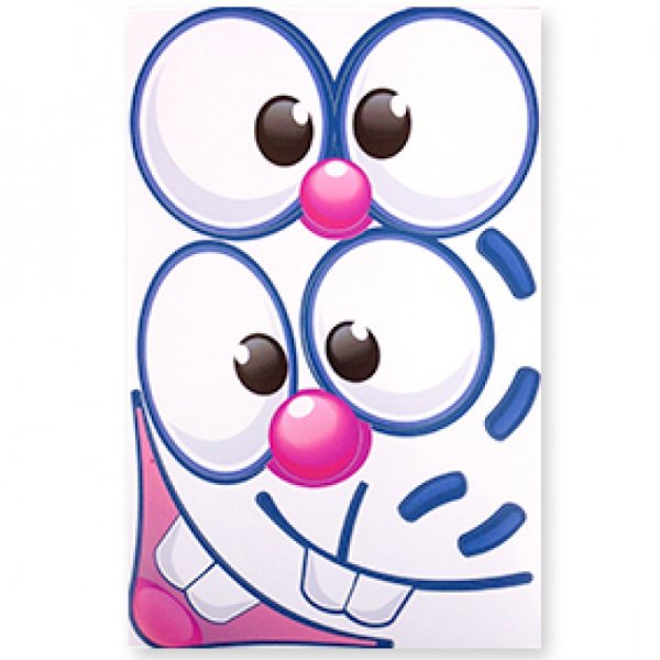 Наклейки на шарики мордочки