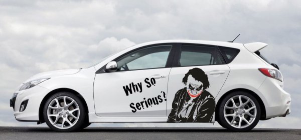 Виниловые наклейки на борт автомобиля