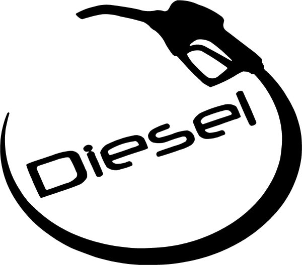 Наклейка на бензобак дизель