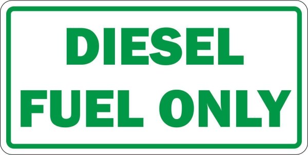 Diesel fuel only наклейка