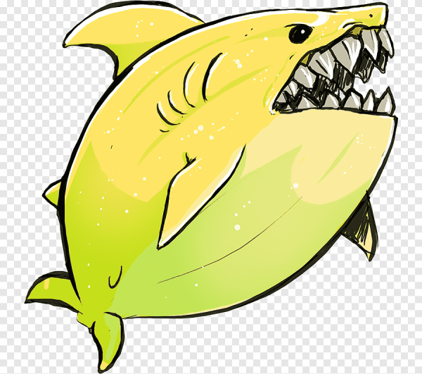 Черный Рыбозуб наклейка