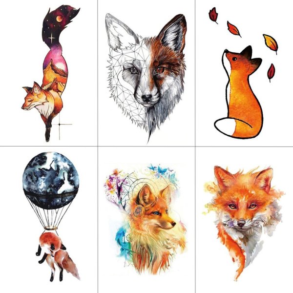 Наклейки с лисами