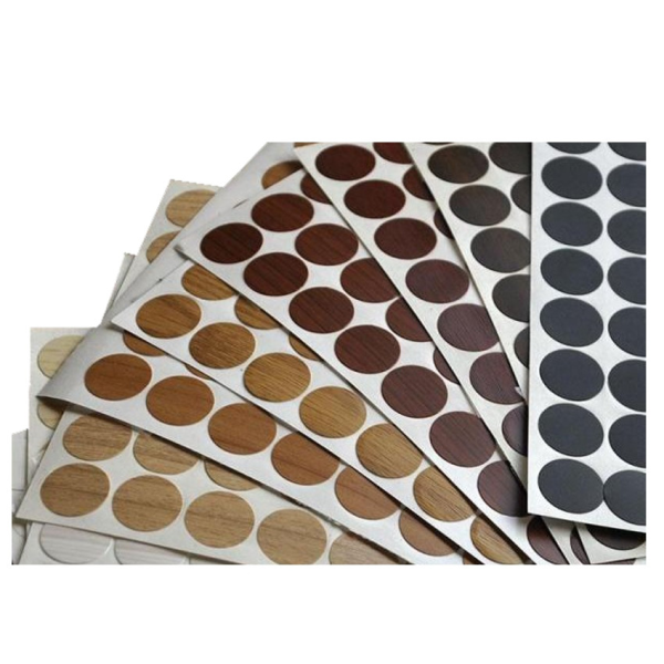 Заглушка самоклейка 14 мм дуб (50 шт)