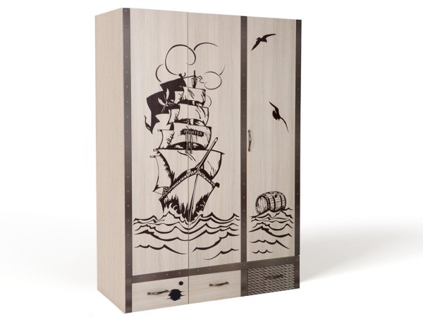 Шкаф пиратский 2-х дверный Hoff