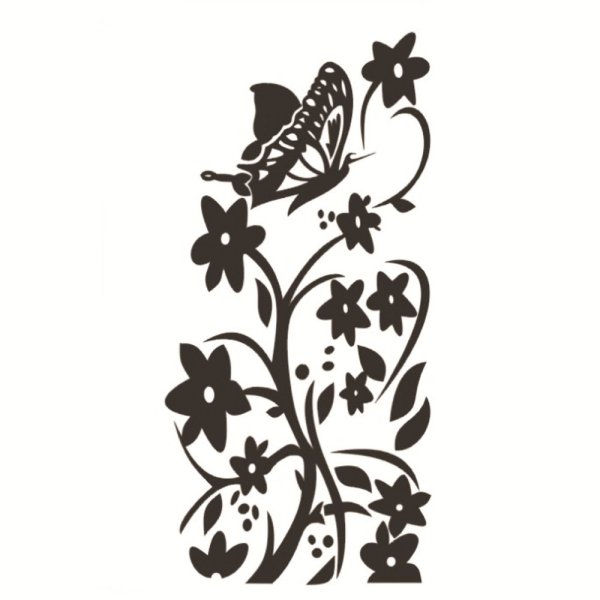 Трафаретные узоры на стены