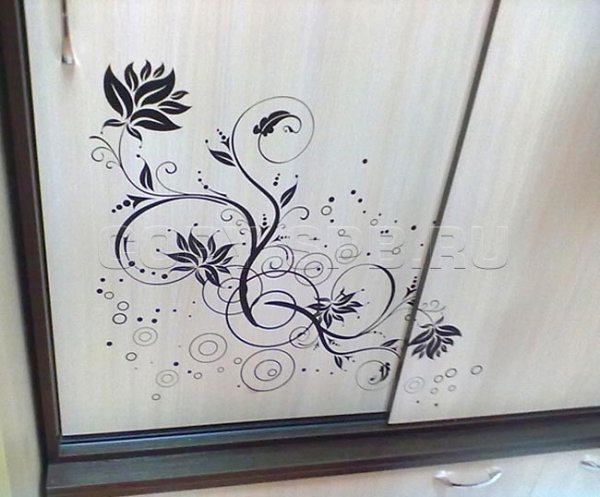 Наклейки на шкаф купе