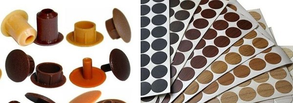 Заглушка мебельная двухсторонняя