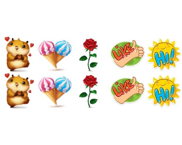 Красивые наклейки для подружки