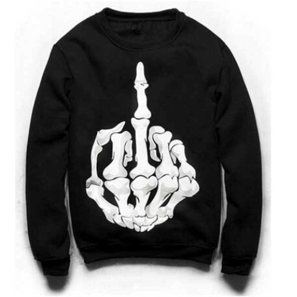 Толстовка с рисунком на спине