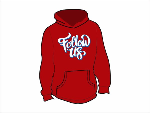 Шелкография на толстовке