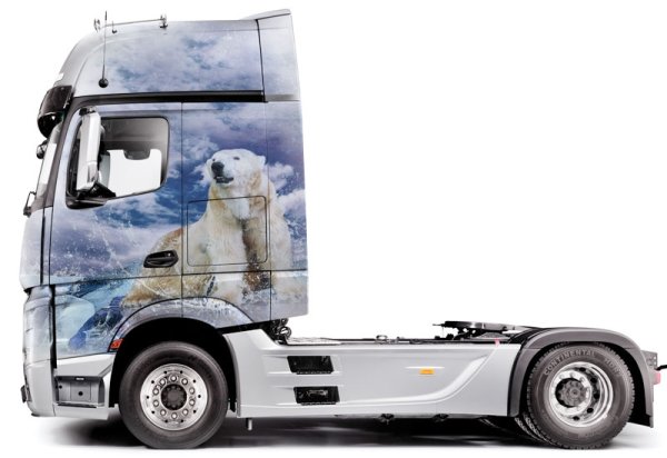 Наклейки на кабину грузовика Вольво ФШ 12