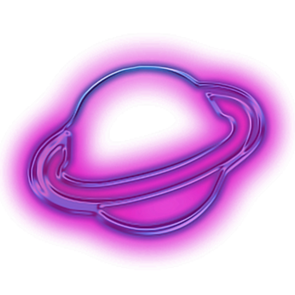 Неоновые на прозрачном