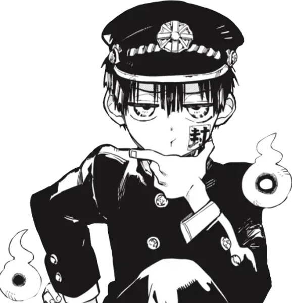 Туалетный мальчик Ханако кун черно белое