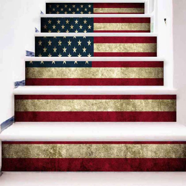 Новогодние наклейки на ступени лестницы