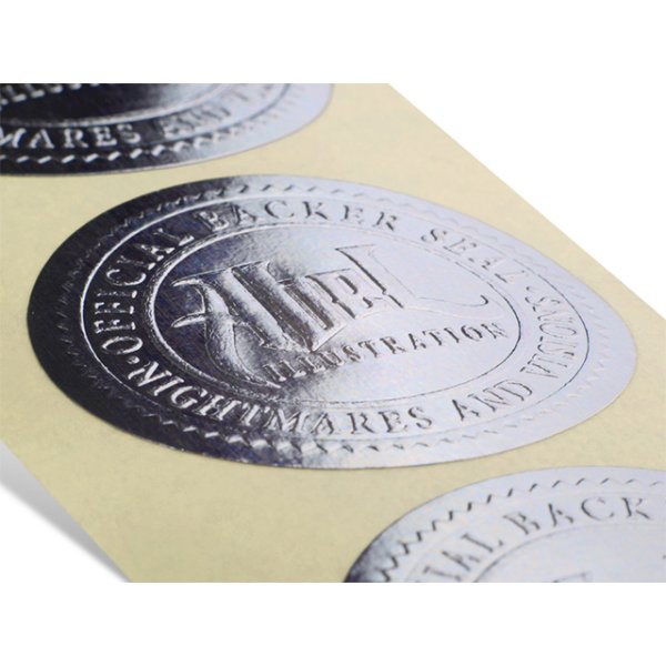 Печать этикеток с тиснением