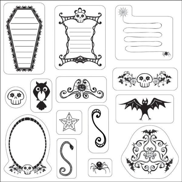 Красивые наклейки черно белые