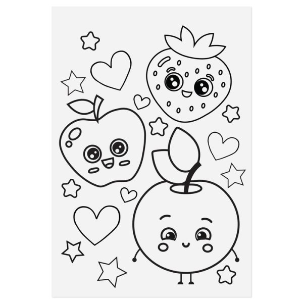 Раскраски с наклейками