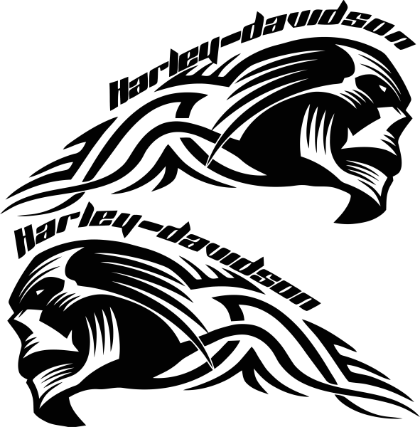 Надпись Харлей