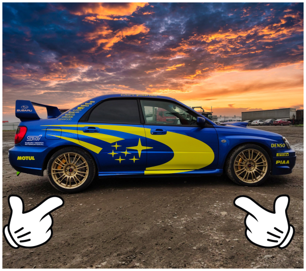 Наклейки на Субару Импреза