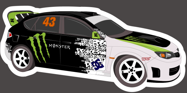 Subaru Impreza WRX STI Sticker JDM