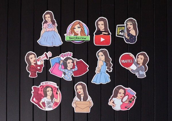 Стикеры леди