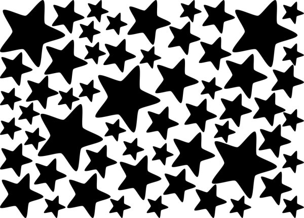 Наклейка - звезды