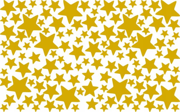 Разноцветные звезды разного размера