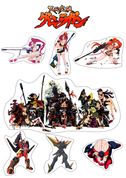 Трафарет для стен аниме