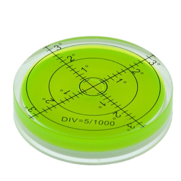 Круглый пузырьковый уровень с высокоточной калибровкой диаметр 80 мм