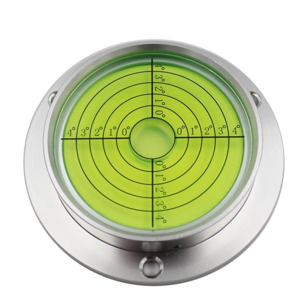 Круглый пузырьковый уровень с высокоточной калибровкой диаметр 80 мм