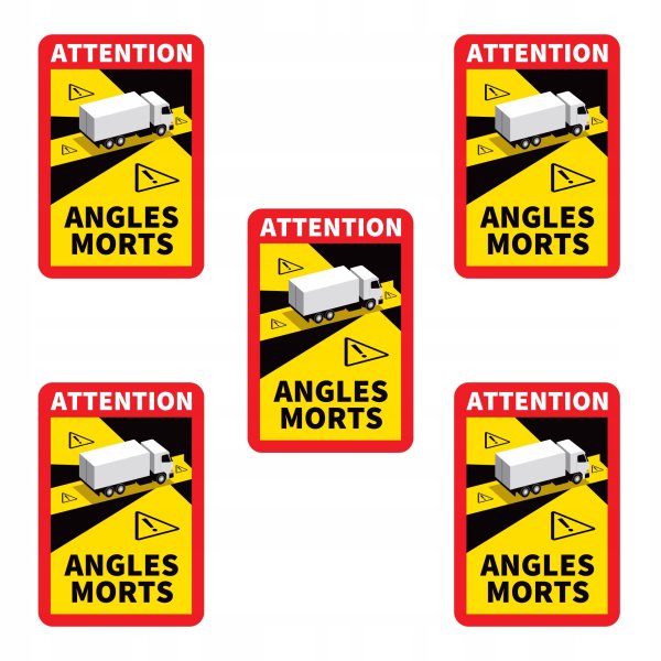 Наклейка Слепые зоны автобуса