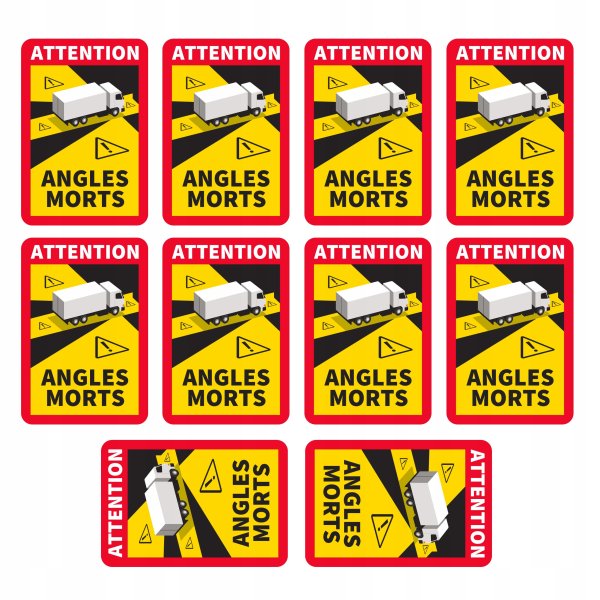 Наклейка слепая зона на грузовик