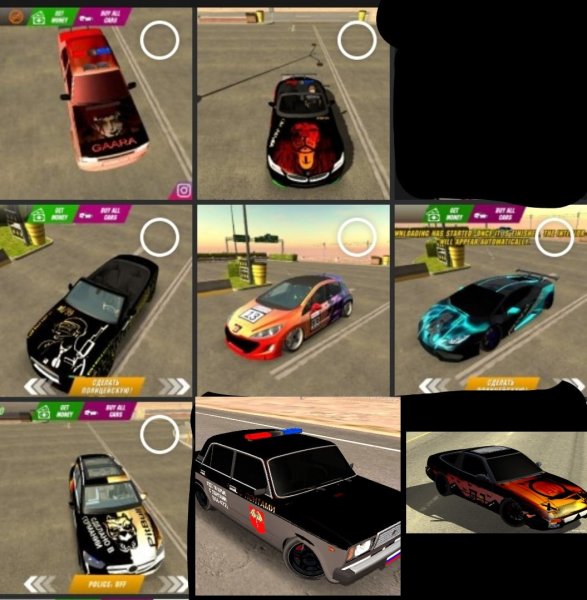 Опер винил на приору в кар паркинг