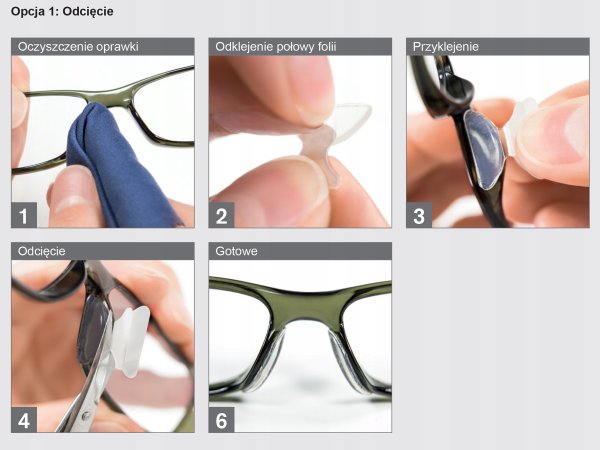 Силиконовая наклейка на оправу