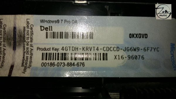 Dell Windows 7 Pro Key