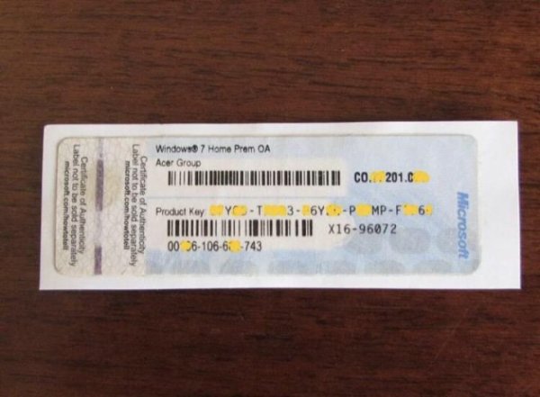 Windows 7 Ultimate x64 наклейка
