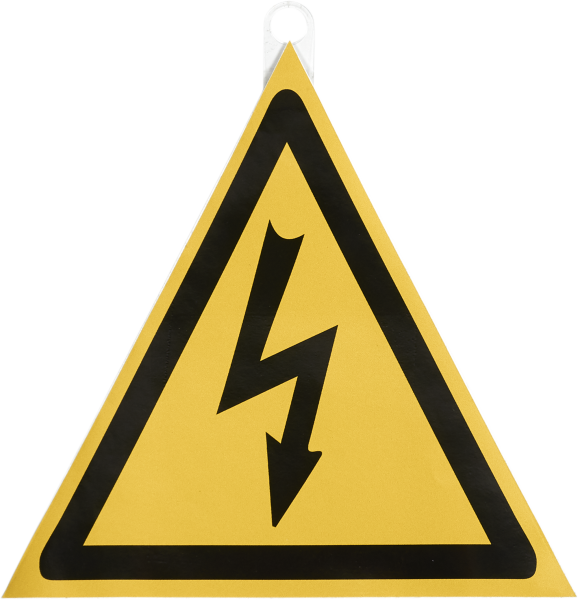 Знак молния 100х100х100мм EKF