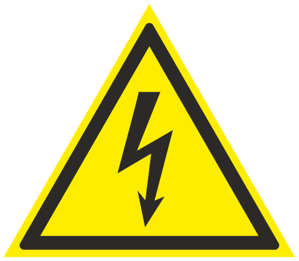 Знак молния 100х100х100мм