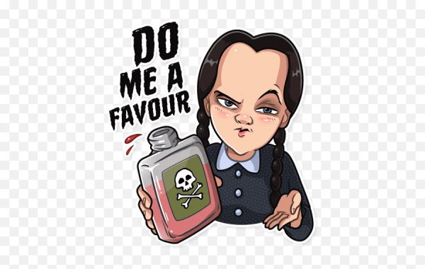 Семейка Аддамс Стикеры телеграмм