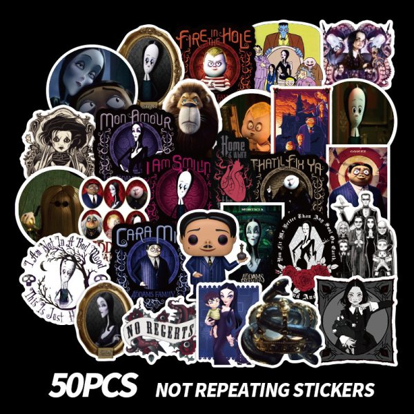 Уэнзди Аддамс Стикеры